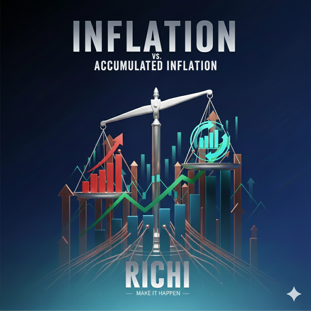 אינפלציה מול האינפלציה האמיתית (מצרפית)